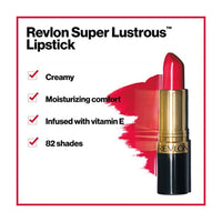 أحمر شفاه سوبر لامع من ريفلون مع فيتامين إي وأحمر شفاه كريمي بزيت الأفوكادو باللون البني Revlon Super Lustrous Lipstick with Vitamin E and Avocado Oil, Cream Lipstick in Brown, 325 Toast of New York, 0.15 oz (Pack of 1)