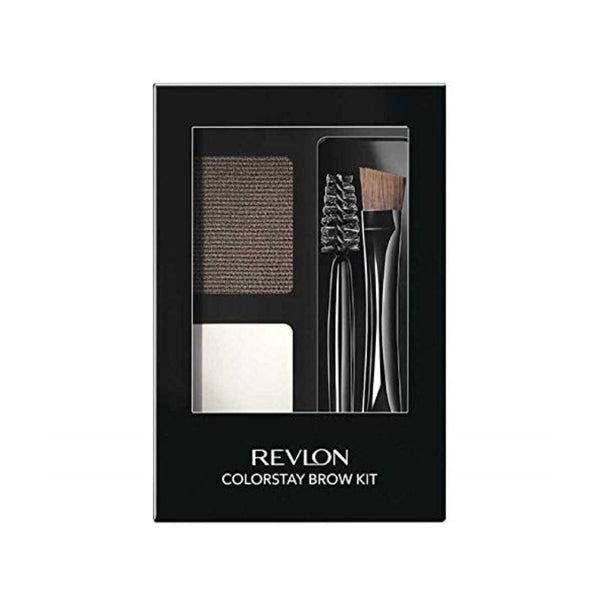 ريفلون كولور ستاي براو كيت 102 دارك براون (عبوة من قطعتين) Revlon ColorStay Brow Kit, 102 Dark Brown (Pack of 2)