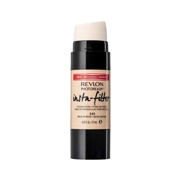 ريفلون فوتو ريدي إنستا-فيلتر كريم أساس 27 مل - 240 بيج متوسط Revlon Photoready Insta-Filter Foundation 27ml - 240 Medium Beige