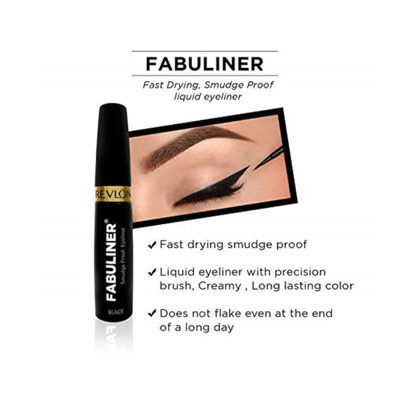 ريفلون فابولينر  أسود Revlon Fabuliner, Black, 9ml