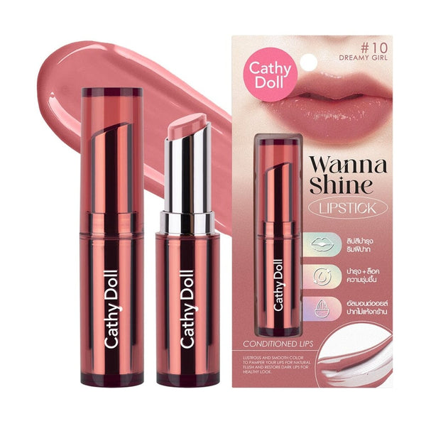 احمر شفاه مرطب كاثي دول|Cathy Doll Wanna Shine Lipstick