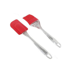 ملعقة وفرشاة سيليكون ديلكاسا Delcasa Silicone Spatula Pastry Oil Brush Set