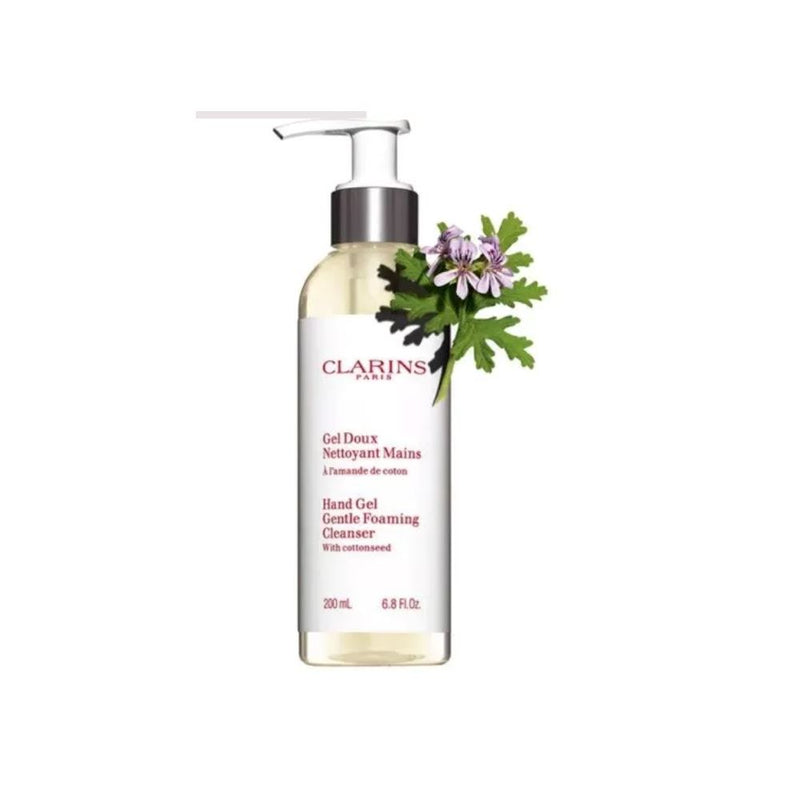 كلارنس جل غسول لليدين ببذور القطن Clarins Hand Gel Gentle Foaming Cleanser with Cottonseed