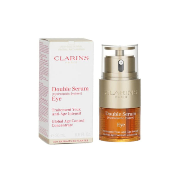 كلارنس سيروم العين المزدوج (نظام هيدروليبيديك) المضاد للشيخوخة  Clarins Double Serum Eye (Hydrolipidic System) Global Age Control Concentrate