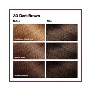 صبغ شعر ريفلون Revlon ColorSilk Hair Color, 30 Dark Brown 1 ea