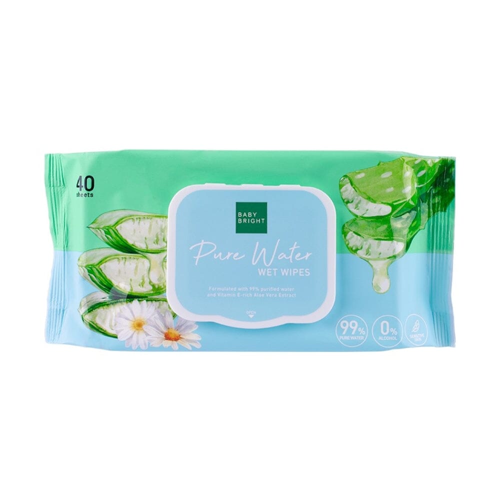 Baby Bright Pure Wet Wet Wipes 40 Sheets