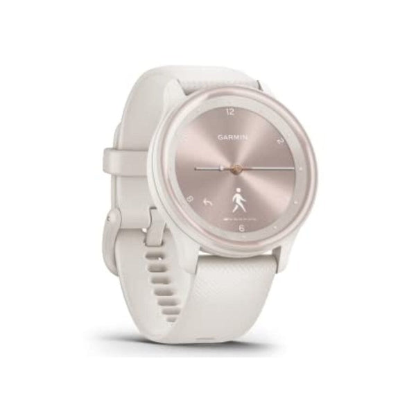 ساعة ذكية ميزات الصحة والعافية ، شاشة تعمل باللمس Garmin vivomove Sport, Hybrid Smartwatch, Health and Wellness Features, Touchscreen, White