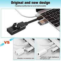 محول صوت خارجي بينغو USB Sound Card Adapter BENGOO 7.1 Channel External Audio Adapter Stereo Sound Card Converter 3.5mm AUX Microphone Jack for Gaming Headset Earphone PS4 Laptop Desktop Windows Mac OS Linux, Plug Play