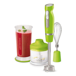 خلاط يدوي أخضر 2 سرعة 6 شفرات مع محضرة طعام سنكور Sencor 2-Speed Green Hand Blender with 6 Blades and Food Processor SHB 4461GR-EUE3