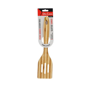 ملعقة تقليب مثقوبة من الخيزران ديلكاسا Delcasa Bamboo Slotted Turner -DC1327
