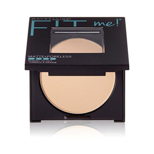 مايبيلين نيويورك فيت مي بودرة أساس غير لامعة + خافي المسام Maybelline New York Fit Me! Matte + Poreless Foundation Powder, Classic Ivory [120] 1 oz (Pack of 2)