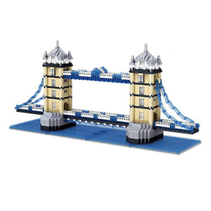 مجموعة مكعبات بناء جسر برج لندن TzFioy London Tower Bridge Building Blocks Set (1936Pcs) Famous World Architecture Educational Toys Micro Bricks for Kids Adults