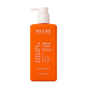 كريم استحمام ميامي بيتش بخلاصات طبيعية 600 مل | Miami Beach Natural Extracts Shower Cream 600ml