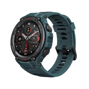 ساعة ذكية للرجال Amazfit T-Rex Pro Smart Watch for Men Rugged Outdoor GPS Fitness Watch, 15 Military Standard Certified, 100+ Sports Modes, 10 ATM Water-Resistant, 18 Day Battery Life, Blood Oxygen Monitor, Blue