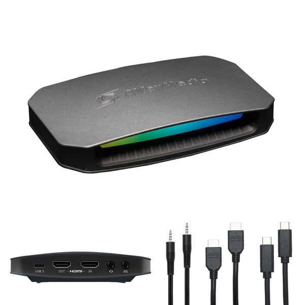 بطاقة التقاط للبث والالعاب AVerMedia HDMI 2.1 Capture Card for Streaming and Gaming - 4K, VRR and HDR Support - PS5, Xbox Series X/S, PS4, Switch - GC553G2 Live Gamer Ultra 2.1