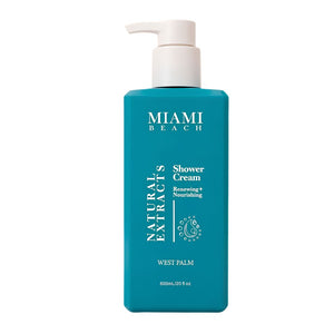 كريم استحمام ميامي بيتش بخلاصات طبيعية 600 مل | Miami Beach Natural Extracts Shower Cream 600ml