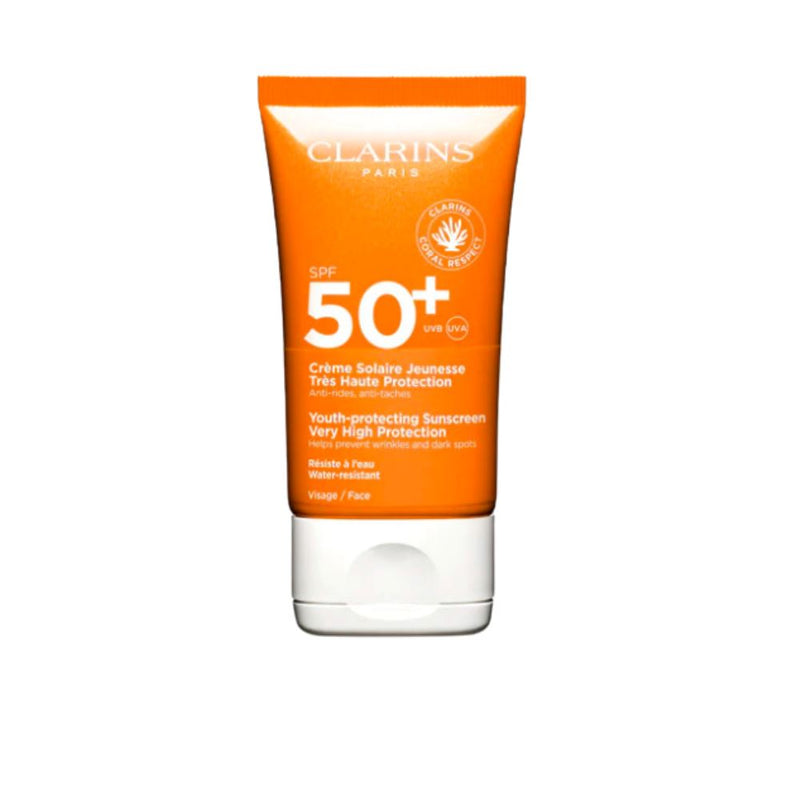 كلارنس واقي شمس Clarins Youth-protecting Sunscreen Very High Protection SPF50+