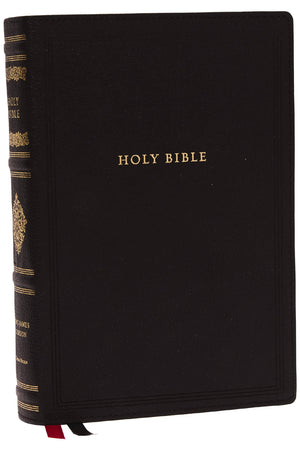 الكتاب المقدس المرجعي KJV, Wide-Margin Reference Bible, Sovereign Collection, Genuine Leather, Black, Red Letter, Comfort Print: Holy Bible, King James Version