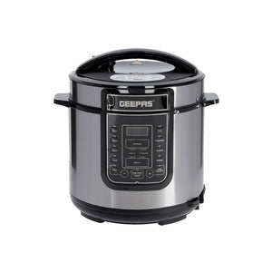 طباخ جيباس الرقمي متعدد الاستخدامات سعة 6 لتر Geepas Digital Multi Cooker 6L