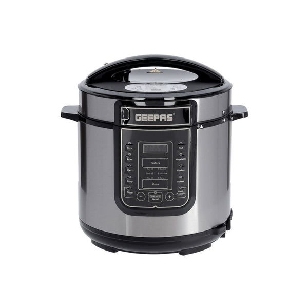 طباخ جيباس الرقمي متعدد الاستخدامات سعة 6 لتر Geepas Digital Multi Cooker 6L
