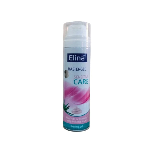 جل حلاقة نسائي بالصبار البري إلينا Elina Med Shaving Gel For Women With Wild Aloe Vera And Vitamins For Body And Sensitive Areas 200 ml