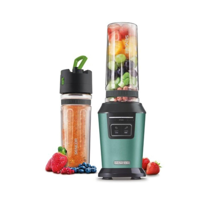 صانع سموذي رياضي تركوازي مع قدح إضافي 800 واط سنكور Sencor 800W Turquoise Sports Smoothie Maker with Extra Cup SBL 7171GR