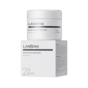 نبينا شرائط تنظيف المسام النباتية للأنف بنسبة 2٪  LANBENA Nose Plants Pore Strips 2% BHA