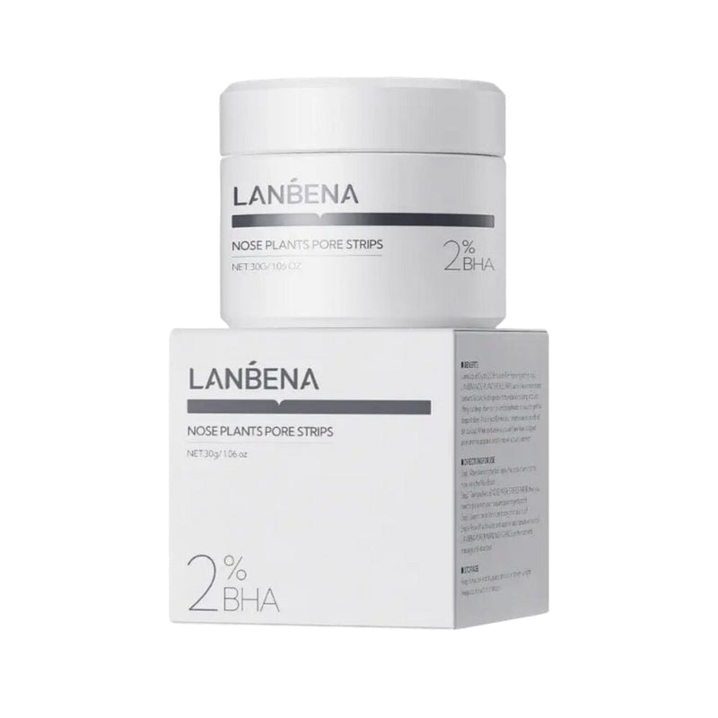 نبينا شرائط تنظيف المسام النباتية للأنف بنسبة 2٪  LANBENA Nose Plants Pore Strips 2% BHA