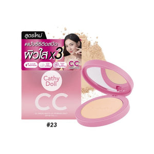 بودرة سي سي للتفتيح السريع بعامل حماية من الشمس كاثي دول|Cathy Doll CC Speed White Powder Pact SPF40 PA+++