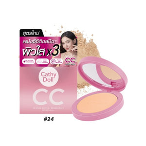 بودرة سي سي للتفتيح السريع بعامل حماية من الشمس كاثي دول|Cathy Doll CC Speed White Powder Pact SPF40 PA+++