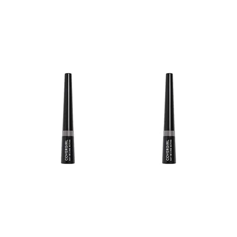 محدد عيون جيت إن لاين أكتيف من كوفرجيرل COVERGIRL Get In Line Active Eyeliner, Gray All Day, 0.08 Ounce (Pack of 2)