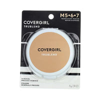 بودرة مضغوطة متوسطة الحجم شفافة Cover Girl 09848 4med Transluscent Medium Trublend Pressed Powder