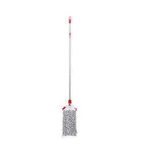 ممسحة قطنية ديلكاسا بلونين مع عصا DELCASA Dual Color Cotton Mop with Stick
