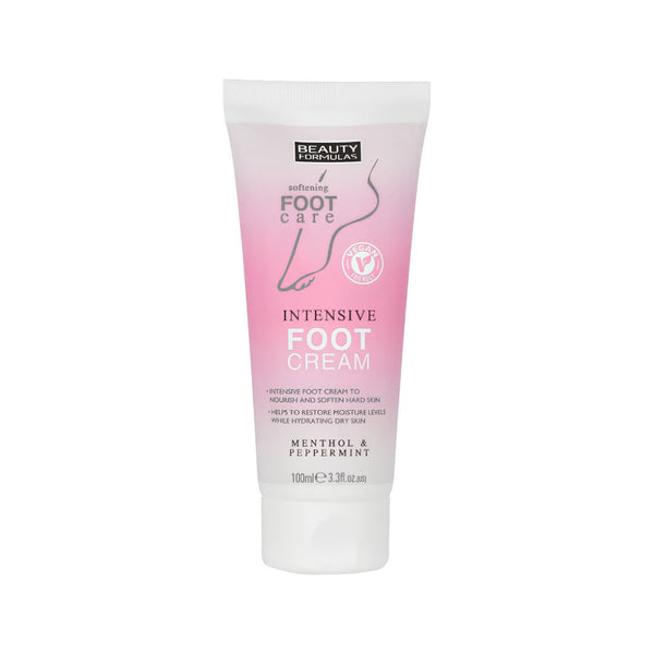 كريم بيوتي فورمولاز المكثف للعناية بالقدمين بالمنثول والنعناع | Beauty Formulas Intensive Foot Cream Menthol & Peppermint