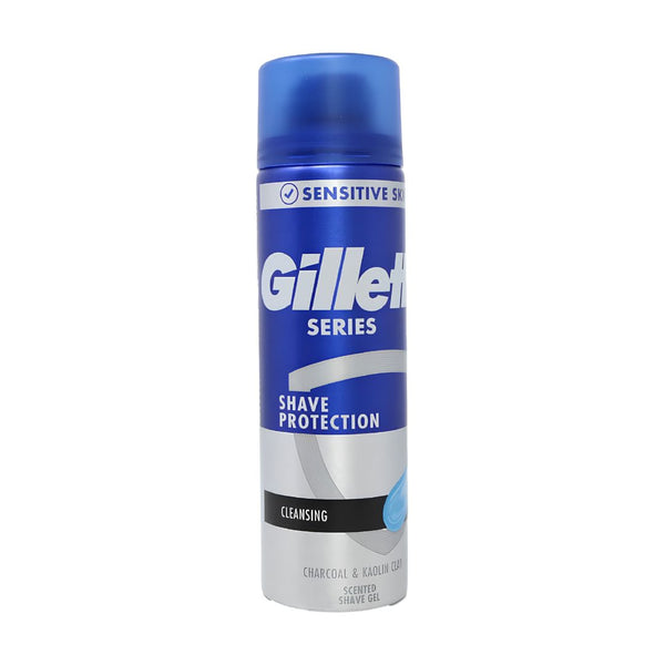جل حلاقة جيليت سيريز المنظف بالفحم للرجال | Gillette Series Cleansing Shave Gel with Charcoal for Men