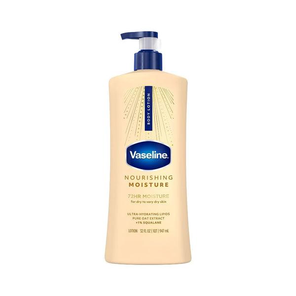 لوشن الجسم فازلين العناية المكثفة المغذي بخلاصة الشوفان | Vaseline Intensive Care Nourishing Moisture Body Lotion with Oat Extract