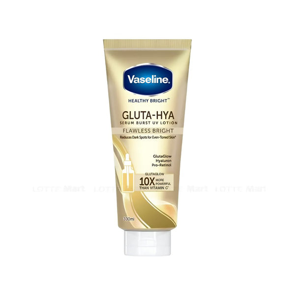 فازلين لوشن الجسم جلوتا-هيا بالفلويد الذهبي | Vaseline Healthy Bright Gluta-Hya Serum Burst Lotion Flawless Glow