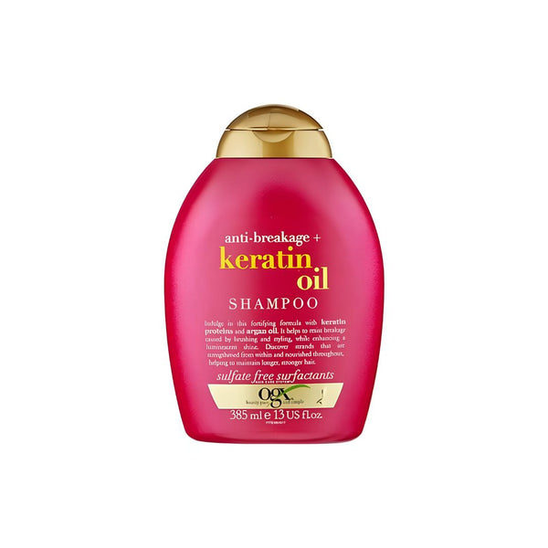 شامبو تجديد وتقوية الشعر بزيت الكيراتين من او جي اكس | OGX Anti-Breakage Keratin Oil Shampoo