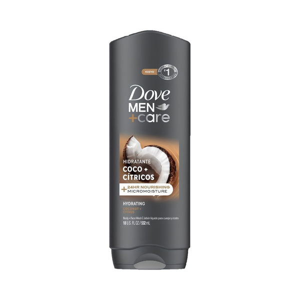 غسول الوجه والجسم دوف للرجال بجوز الهند والحمضيات | Dove Men+Care Body and Face Wash Coconut + Citrus
