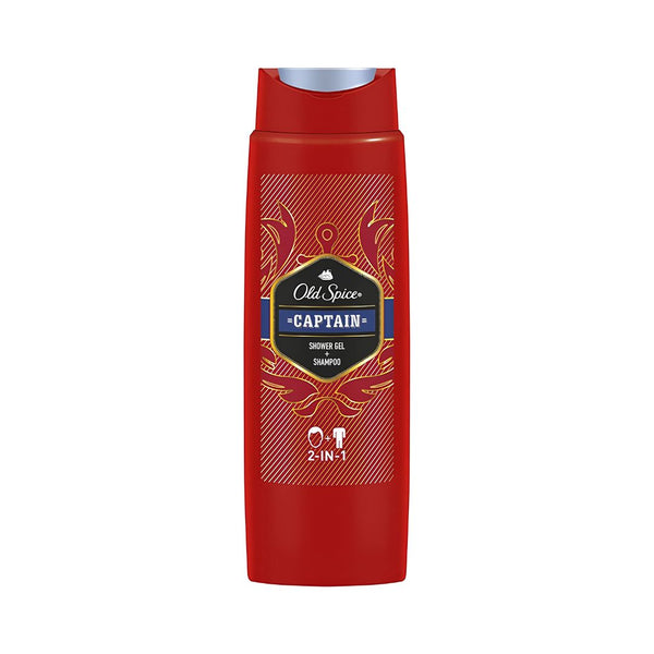 جل استحمام وشامبو 2 في 1 للرجال من أولد سبايس كابتن | Old Spice Captain Shower Gel & Shampoo