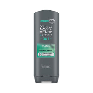 غسول الجسم دوف للرجال 3 في 1 ريفايف بزيت النعناع البري | Dove Men+Care 3in1 Revive Body Wash with Wild Mint Oil