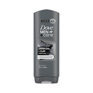 غسول الجسم والوجه دوف مين + كير بالفحم والطين | Dove Men + Care Charcoal + Clay Body and Face Wash