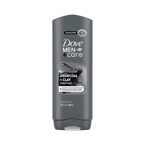 غسول الجسم والوجه دوف مين + كير بالفحم والطين | Dove Men + Care Charcoal + Clay Body and Face Wash