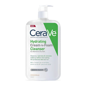 منظف سيرافي المرطب يتحول من كريم إلى رغوة | CeraVe Hydrating Cream-to-Foam Cleanser