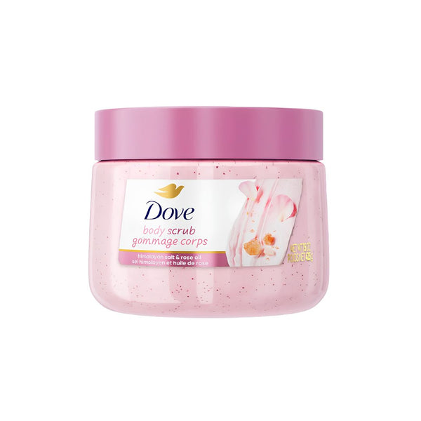 عطر دوف بملح الهيمالايا وزيت الورد للجسم | Dove Crushed Macadamia & Rice Milk Body Scrub