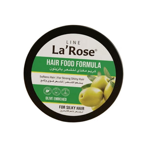 كريم بديل الزيت ومغذي الشعر لاين لا روز بخلاصة الزيتون | Line La' Rose Hair Food Cream with Olive