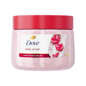 سكراب ومقشر الجسم دوف بكرز وحليب الشيا لنعومة ونضارة البشرة | Dove Body Scrub with Cherry and Chia Milk