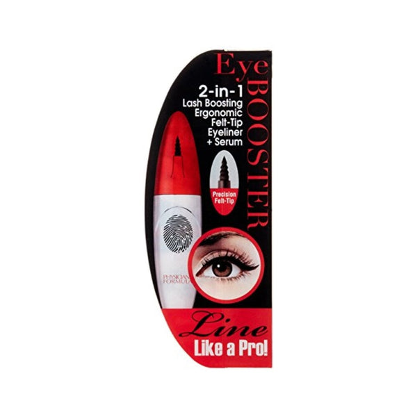 محدد العيون المريح من فيزيشانز فورميلا 2 في 1 Physicians Formula Eye Booster 2-in-1 Lash Boosting Ergonomic Felt-Tip Eyeliner Plus Serum, Ultra Black, 0.016 Fluid Ounce