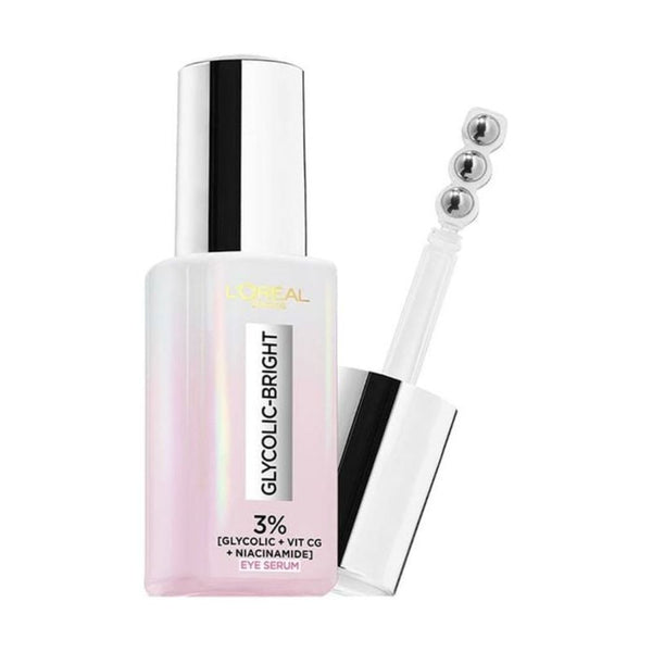 سيروم العين جلايكوليك برايت بحمض الجلايكوليك 3% - لوريال باريس | L’Oréal Paris Glycolic-Bright Acid Eye Serum 3%