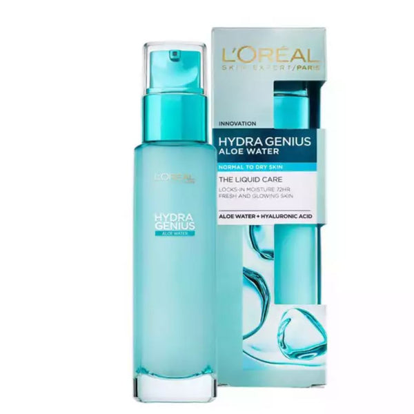 مرطب هايدرا جينياس بماء الصبار وحمض الهيالورونيك 70 مل من لوريال باريس | L'Oréal Paris Hydra Genius Aloe Water and Hyaluronic Acid 70 ml